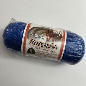 Bonnie Craft Cord 4mm 50 Yards Crochet Knit Knotting Weaving Macrame Royal Blue